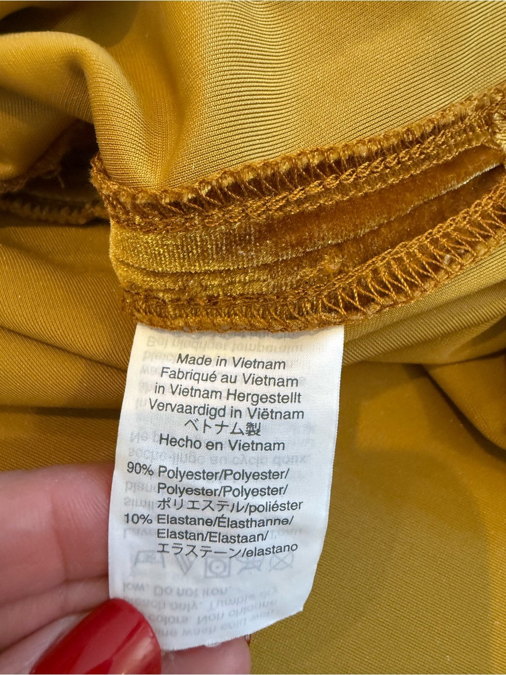 Madewell Velvet Short Sleeve Top in Mustard Gold - Picture 4 of 10